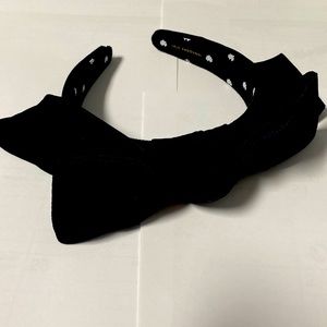 Lele Sadoughi Black Velvet Bow Headband Hair Accessory